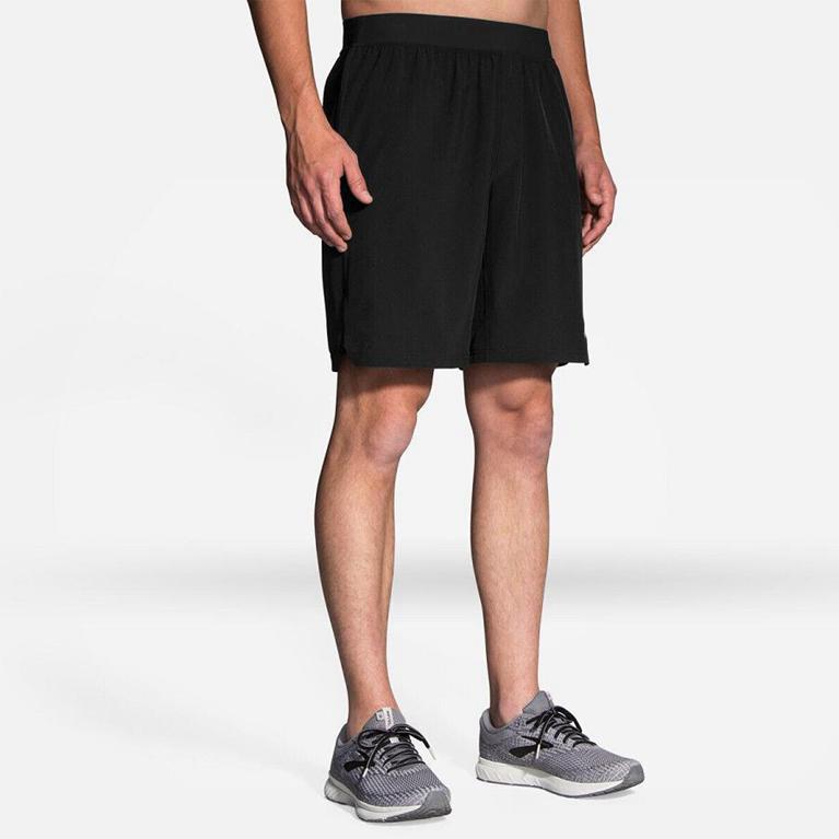 Brooks Men's Equip 9 Running Shorts - Grey (KHTF68534)